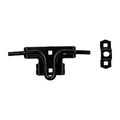 National Hardware Black Ornamental Door and Gate Latch