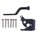 National Hardware 5-1/2 in. Matte Black Gate Latch