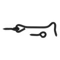 National Hardware 4 in. Black Hook and Eye