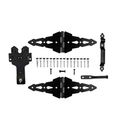 National Hardware Deluxe Latch Decorative Strap Hinge Gate Kit
