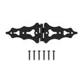 National Hardware 6 in. Black Ornamental S-Hinge
