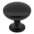 Hardware Resources 1-3/16 in. Matte Black Cabinet Knob, 4-Pack