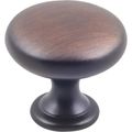 Hardware Resources 1-3/16 in. Brushed Oil-Rubbed Bronze Cabinet Knob, 4-Pack