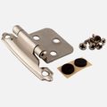 Hardware Resources Self-Closing Overlay Hinge, Satin Nickel
