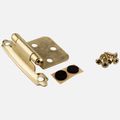 Hardware Resources Polished Brass Self-Closing Overlay Hinge