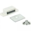Hardware Resources Single Magnetic Catch, White