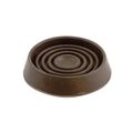 Shepherd 1-1/2 in. Brown Round Rubber Caster Cups, 4-Pack