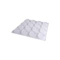 Shepherd 1/2 in. Clear Round Vinyl Surface Guard Bumper Pads, 16-Pack