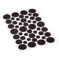 Shepherd 46-Piece Assorted Brown Round Felt Furniture Pads