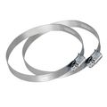 Lambro 4 in. Galvanized Worm Gear Tube Clamp