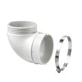 Lambro 90-Degree White Elbow Vent Kit