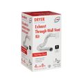 Lambro 4 in. x 8 ft. White Plastic Louvered Dryer Vent Kit