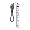 PowerZone 4 ft. 6-Outlet 1800 Joules Surge Protector Power Strip