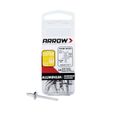 Arrow 3/16 in. x 1/8 in. Short Aluminum Pop Rivets, 18-Pack