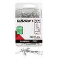 Arrow 1/8 in. x 1/8 in. White Short Aluminum Pop Rivet