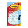 Command Clear Mini Utility Hooks with Adhesive Strips