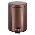 Simple Spaces 1.85 gal. Venetian Bronze Round Step Trash Can