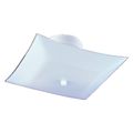 Boston Harbor 11-1/4 in. 2-Light Semi-Flush Square Ceiling Light Fixture