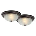 Boston Harbor 13 in. 2-Light Flush Mount Ceiling Fixture