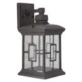 Boston Harbor Rustic Brown LED Outdoor Wall Lantern