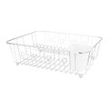Simple Spaces Chrome Dish Drainer with Cutlery Basket