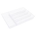 Simple Spaces 14 in. x 10-1/4 in. White Silverware Storage Tray