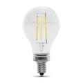 Feit Electric 40W Equivalent A15 Candelabra Base Dimmable Filament LED Light Bulb, 2-Pack