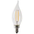 Feit Electric 60W Equivalent Dimmable Flame Tip Candelabra LED Bulb