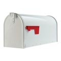 Solar Group Elite Medium White Galvanized Steel Mailbox