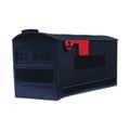 Solar Group Patriot Medium Plastic Rural Mailbox, Black