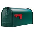 Solar Group Elite Medium Green Galvanized Steel Mailbox