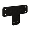 Simpson Strong-Tie 6 x 6 in. 12-Gauge Black ZMAX Flat T-Strap