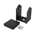 Simpson Strong-Tie 6 in. x 6 in. ZMAX Black Adjustable Post Base
