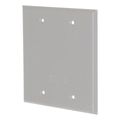 Hubbell 2-Gang Blank Weatherproof Cover