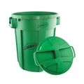 The Libman Company 32 gal. Green Trash Can with Lid
