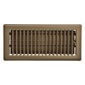 Imperial 4 in. x 8 in. Brown Standard Floor Register