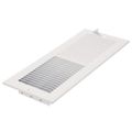 Imperial 12 in. x 4 in. White Multi-Shutter Sidewall Register