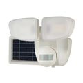 Cooper Lighting Halo 700 Lumen White 180-Degree Twin-Head Solar Motion Security Light