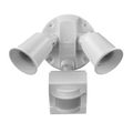 Globe Electric 110-Degree Motion Sensor Security Flood Light, Gray