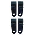 ProSource 3-1/4 in. x 1 in. Black Nylon Reinforced Plastic Tarp Clip, 4-Piece