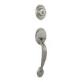 Kwikset Dakota Handleset with Polo Interior Knob, Satin Nickel