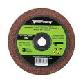 Forney 4-1/2 in. 36 Grit Aluminum Oxide Sanding Disc
