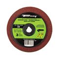 Forney 4-1/2 in. 50 Grit Aluminum Oxide Sanding Disc, 3-Pack