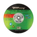 Forney 9 in. x 1/4 in. Type 27 Metal Grinding Wheel