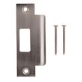 Prosource 4-7/8 in. Brushed Nickel Large Lip Strike Plate