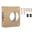 ProSource 4 in. x 4-1/2 in. Brass Door Reinforcer
