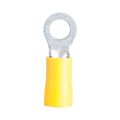 Gardner Bender 14-098 3/8 in. 4 AWG Yellow Vinyl Ring Terminal, 4-Pack