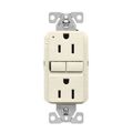 Eaton Wiring 15A 125V Tamper Resistant Self-Test GFCI Receptacle, Light Almond