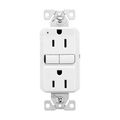Eaton Wiring 15 AMP 125 V. White Tamper-Resistant Self-Test GFCI Receptacle