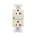 Eaton Wiring 20 Amp 125 V Tamper-Resistant Light Almond GFCI Receptacle